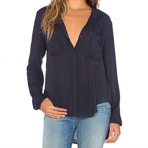 Bella Dahl Hipster Shirt in Dark Grey